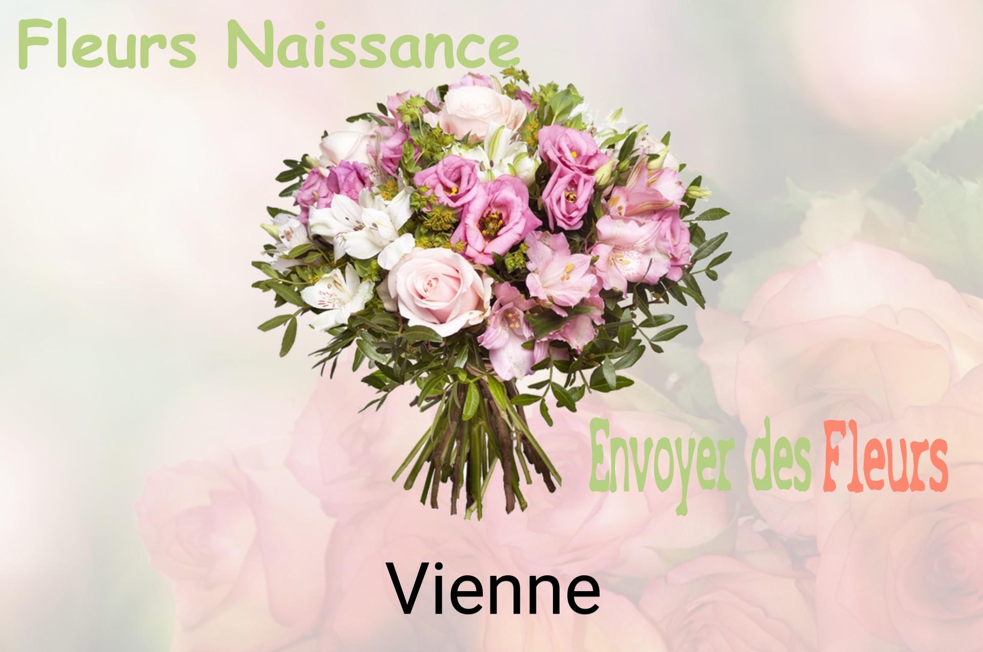Bouquet de fleurs de naissance livré à Vienne